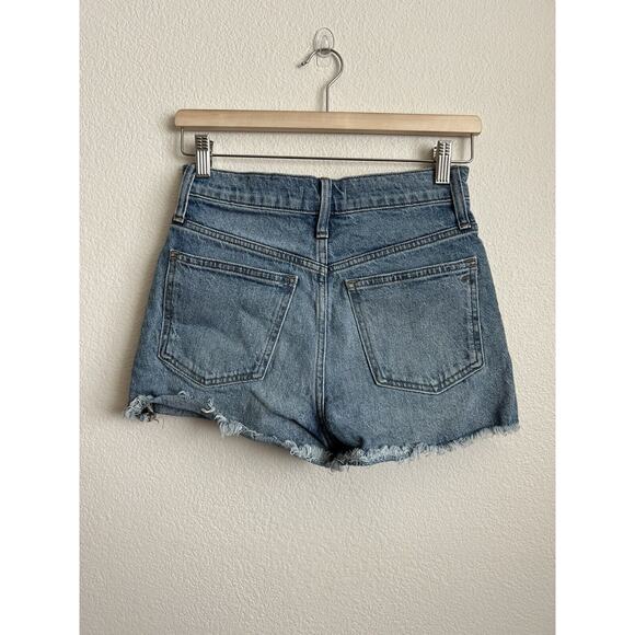 Madewell Womens The Perfect Jean Cutoff Shorts Blue Denim Size 25 - Picture 3 of 6